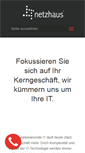 Mobile Screenshot of netzhaus.ag