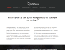 Tablet Screenshot of netzhaus.ag